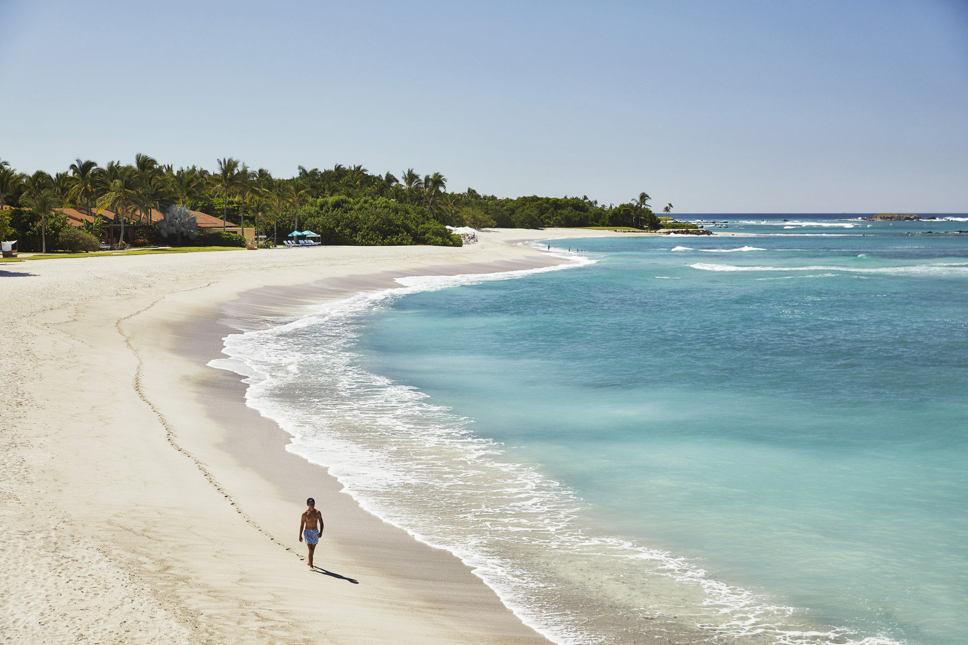 Fotografija Plaža Punta Mita II z svetel fin pesek površino